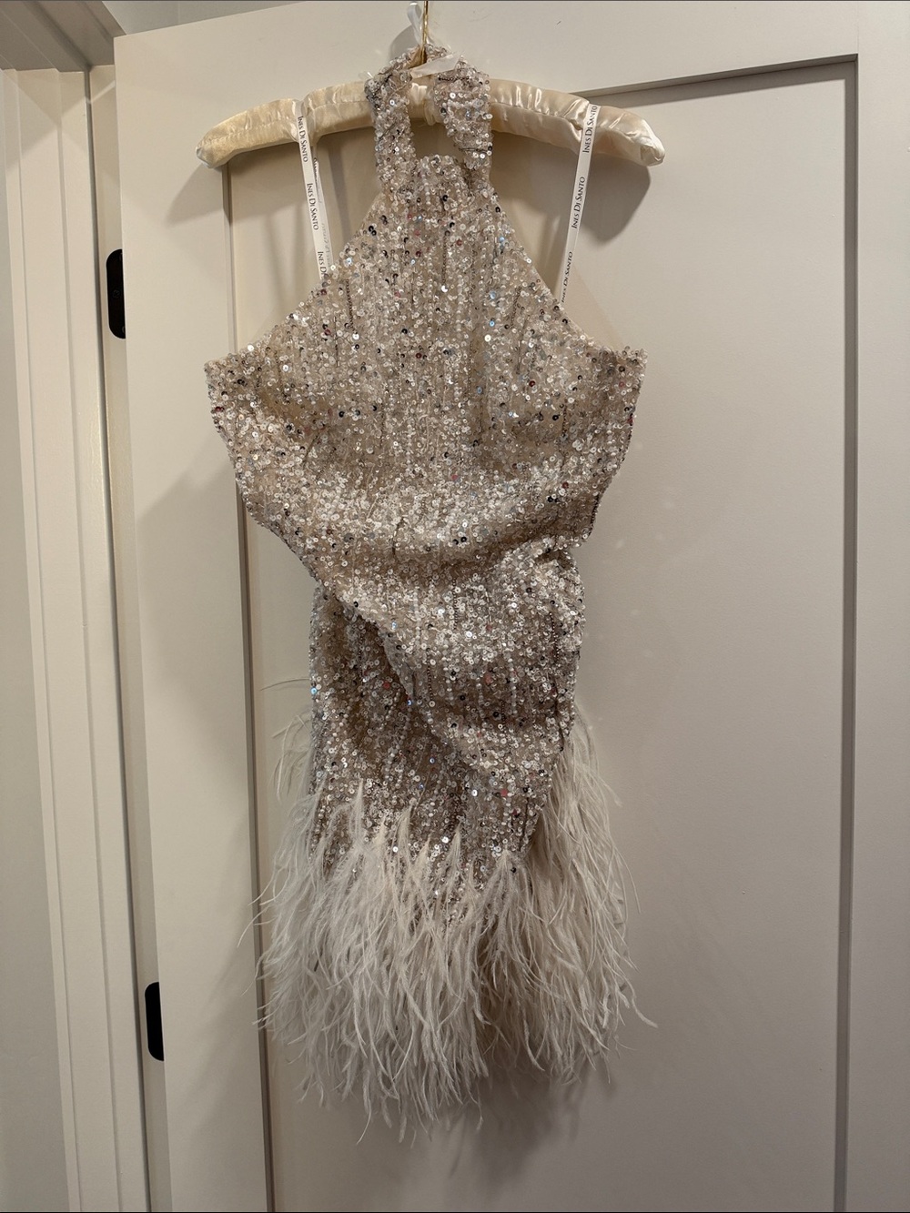 Ines di Santo after party /reception Sequin Halter mini Dress - Picture 2 of 6